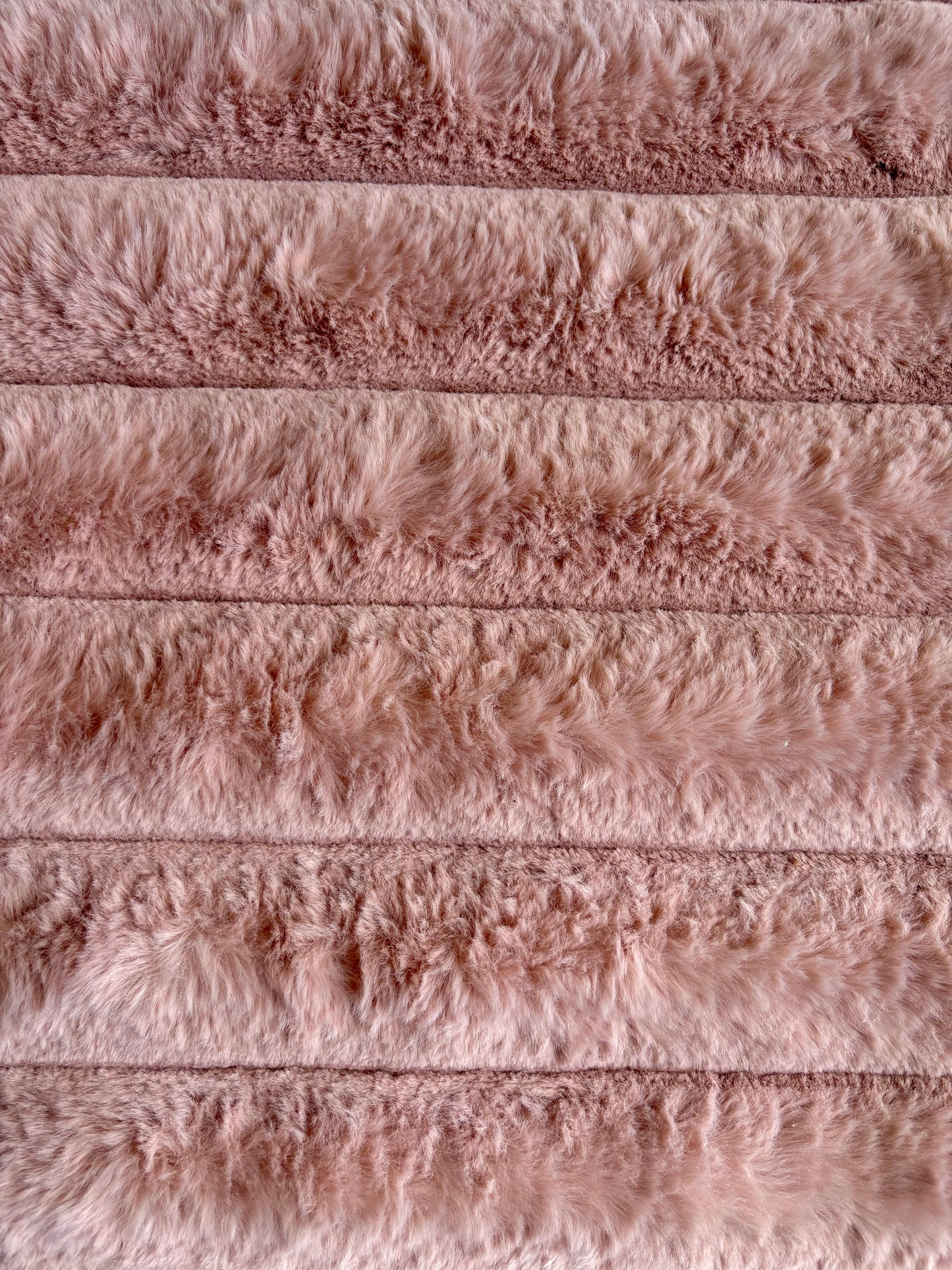 Dog bed - pink fluffy fabric