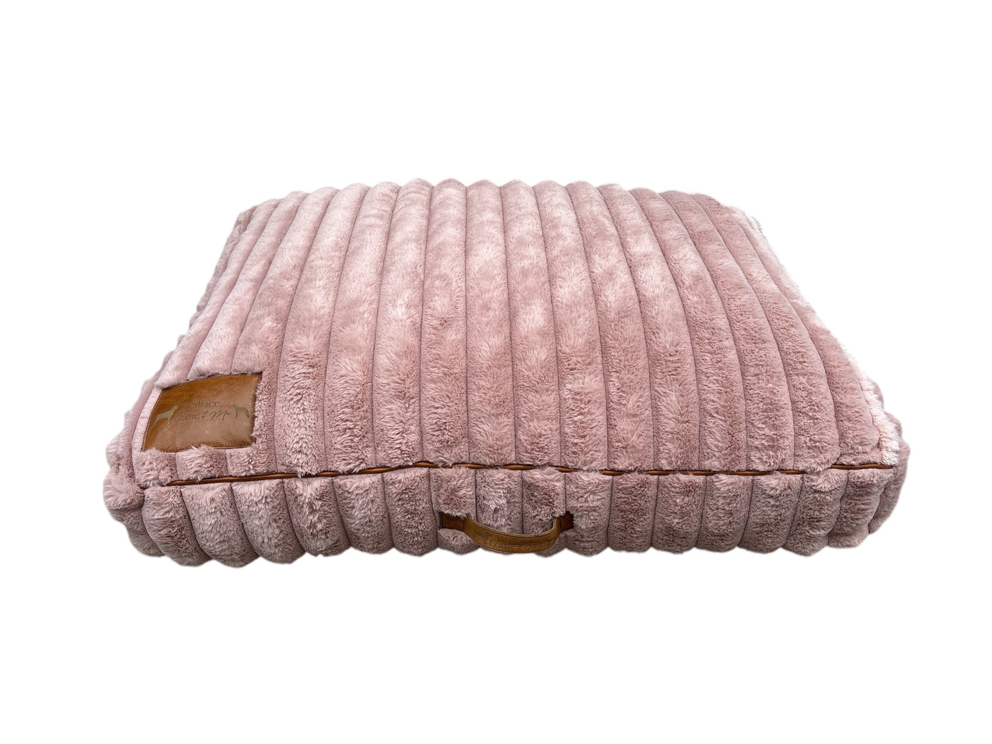 Dog bed - pink fluffy fabric