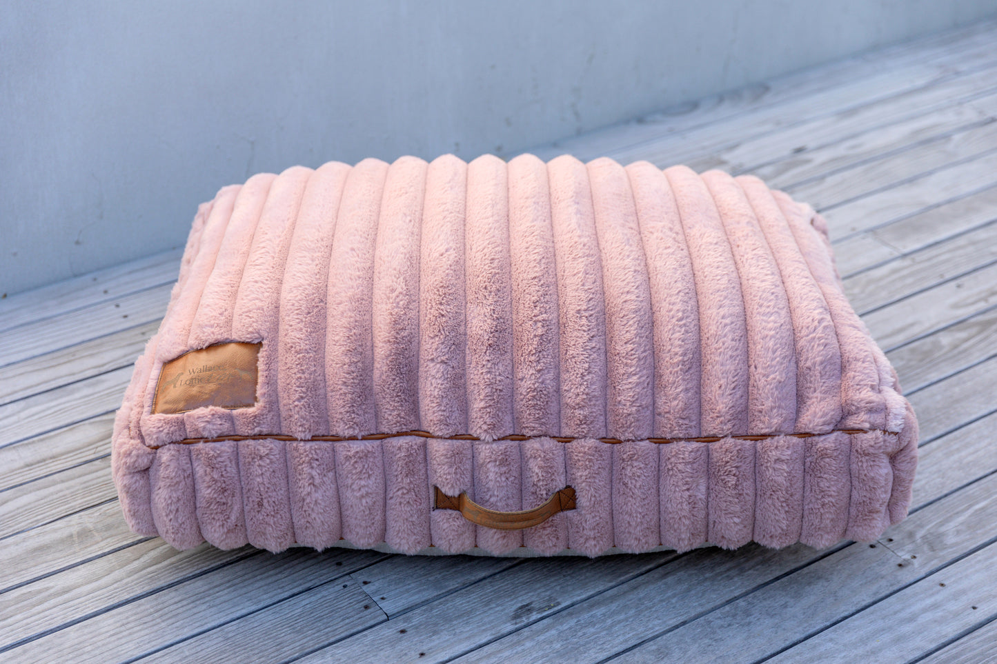 Pink Fluffy Dog Cushion