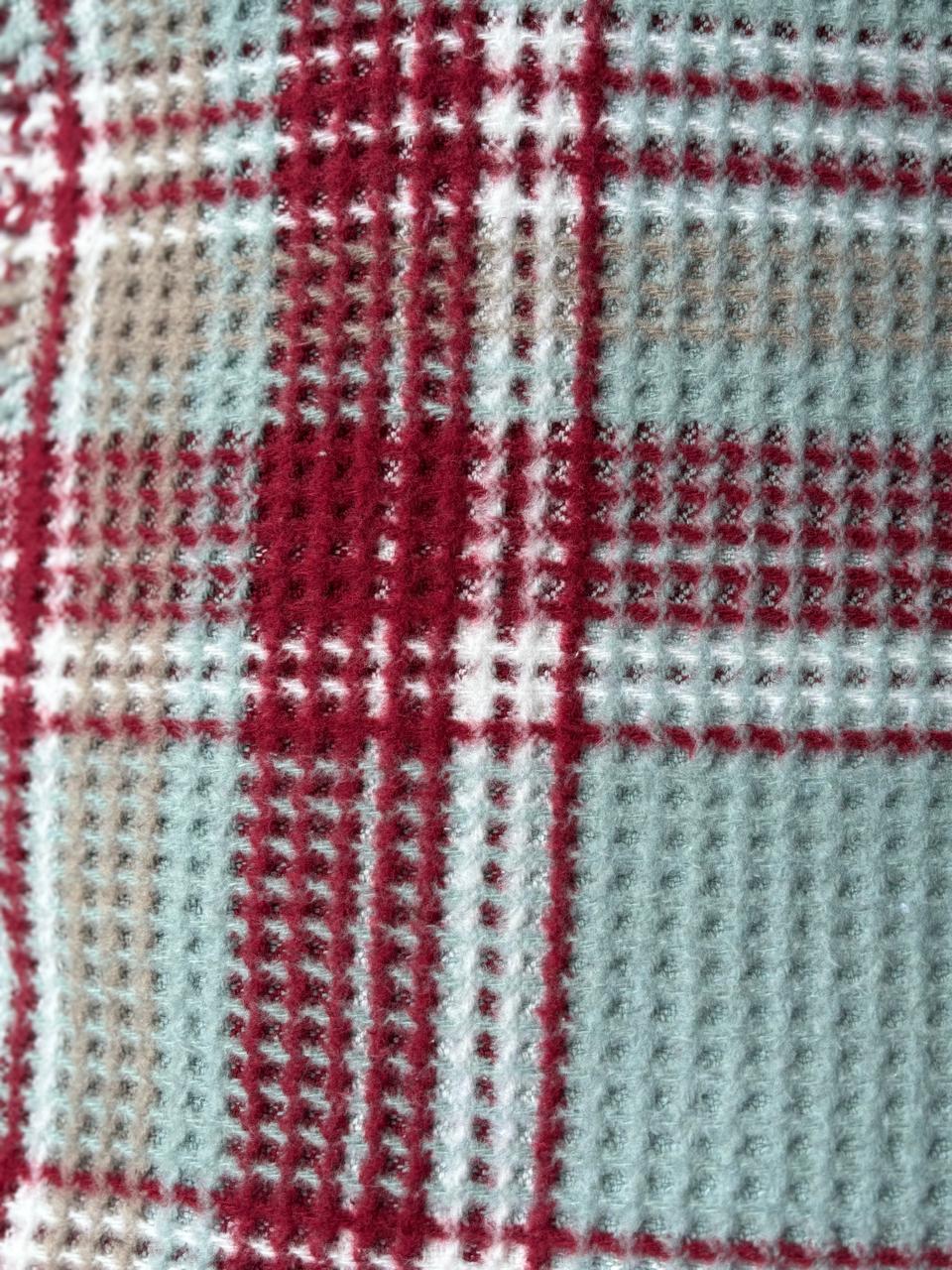 Dog Blanket - Mint and Red
